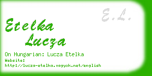 etelka lucza business card